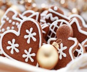 пазл Рождественское печенье в различных формах